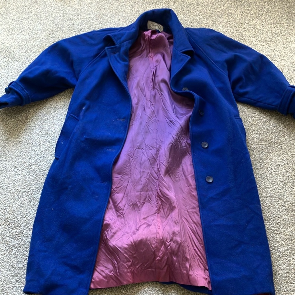 Elegant Blue Women's Coat